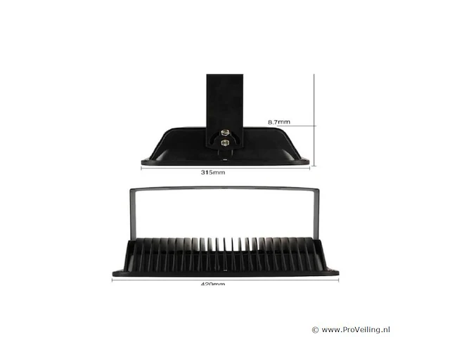 2 x led schijnwerper 300w – 6500kkoud wit – ip65 waterdicht – 30.000 lm – cob – buiten/binnen - afbeelding 4 van  5