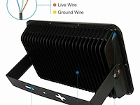 2 x led schijnwerper 300w – 6500kkoud wit – ip65 waterdicht – 30.000 lm – cob – buiten/binnen - afbeelding 6 van  6
