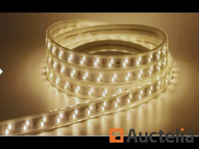 2 x led strip 25m - waterdicht (ip65) - warm wit/wit - afbeelding 2 van  6