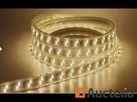 2 x led strip 25m - waterdicht (ip65) - warm wit/wit - afbeelding 2 van  6