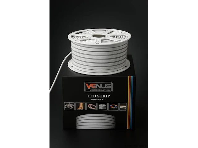 2 x led strip neon waterdicht 50m – blauw – 8w/m – ip65 – gebruik binnen/buiten - afbeelding 2 van  5