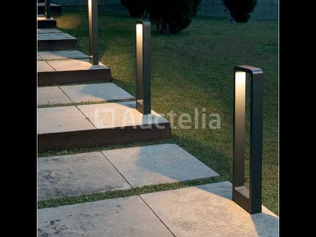 2 x led tuinlamp 7w – 60 cm – 3000k warm wit – 700 lm – ip54 waterdicht – zwart (sla-01) - afbeelding 2 van  5