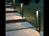 2 x led tuinlamp 7w – 60 cm – 3000k warm wit – 700 lm – ip54 waterdicht – zwart (sla-01) - afbeelding 2 van  5