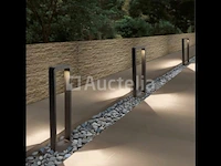 2 x led tuinlamp 7w – 60 cm – 3000k warm wit – 700 lm – ip54 waterdicht – zwart (sla-01) - afbeelding 4 van  5