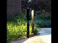 2 x led tuinlamp 7w – 60 cm – 3000k warm wit – 700 lm – ip54 waterdicht – zwart (sla-01) - afbeelding 5 van  5