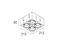 2 x ledc4 quad minigrid in trimless armatuur - afbeelding 6 van  7