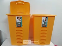 2 x linnenbak curver geel 60 l - afbeelding 2 van  3