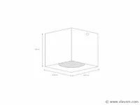 2 x lucide bodi led opbouw armaturen zwart - afbeelding 3 van  3