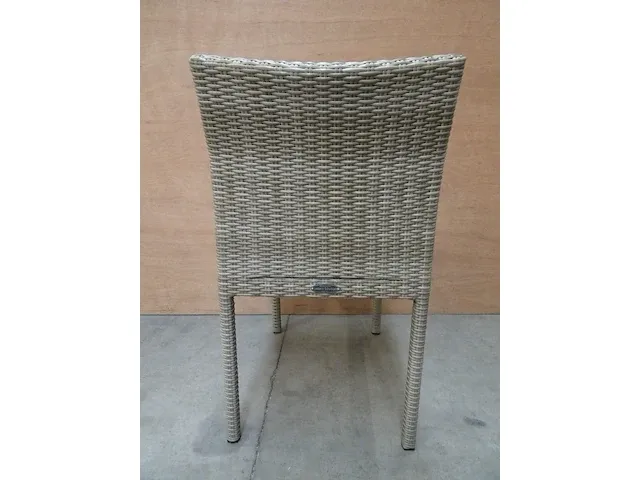 2 x luxury lounge ergo stapelbare wickerstoel antique kobo - afbeelding 3 van  4