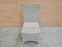2 x luxury lounge wickerstoel ronde draad antique kobo - afbeelding 3 van  4