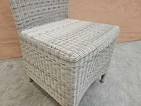 2 x luxury lounge wickerstoel ronde draad antique kobo - afbeelding 4 van  4