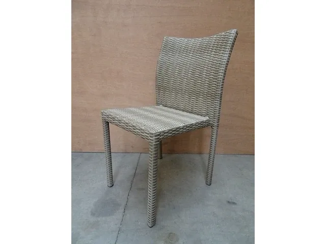 2 x luxuy lounge ergo stapelbare wickerstoel antique kobo - afbeelding 1 van  4