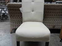 2 x m-furn interieurstoel diva op poten misty grijs - afbeelding 2 van  3