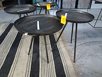 2 x metalen bijzettafel - afbeelding 1 van  2