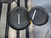 2 x metalen bijzettafel - afbeelding 2 van  2