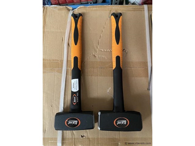 2 x moker hamer 1,5 en 2 kg - afbeelding 1 van  5