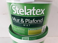 2 x muur en plafond verf groen stelatex 2,5l - afbeelding 3 van  3