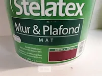 2 x muur en plafond verf kleur subtiel 2 bordeaux stelatex 2,5l = 30m³ - afbeelding 3 van  3