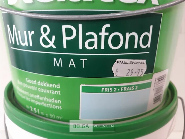 2 x muur en plafond verf licht blauw stelatex 2,5l - afbeelding 3 van  3