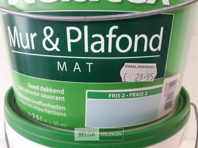 2 x muur en plafond verf licht blauw stelatex 2,5l - afbeelding 3 van  3