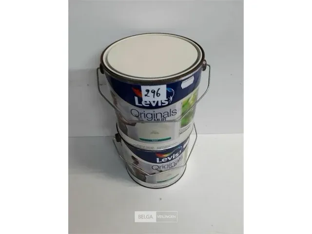 2 x muur en plafond verf mat kleur koper grijs levis 2,5l = 27,5m³ - afbeelding 1 van  3