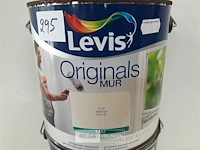 2 x muur en plafond verf mat vlas bruin levis 2,5l - afbeelding 3 van  3