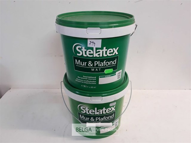 2 x muur en plafond verf stelatex 5l - afbeelding 2 van  3