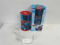 2 x nachtlamp spiderman 24 cm