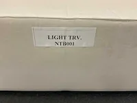 2 x natuursteen travertin beige waskom 40,6x15 cm - afbeelding 4 van  4