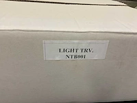 2 x natuursteen travertin beige waskom 40,6x15 cm - afbeelding 4 van  4