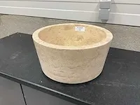 2 x natuursteen waskom - afbeelding 3 van  4
