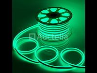 2 x neon led strip 50m – 8w/m – groen – ip65 waterdicht – gebruik binnen/buiten - afbeelding 4 van  5