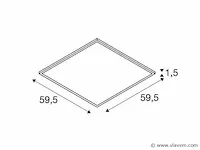 2 x nomad cristal design led panelen 60 x 60 cm - afbeelding 6 van  6