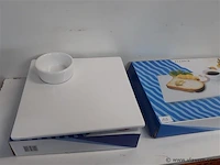 2 x ontbijtbord met kopje - afbeelding 2 van  2