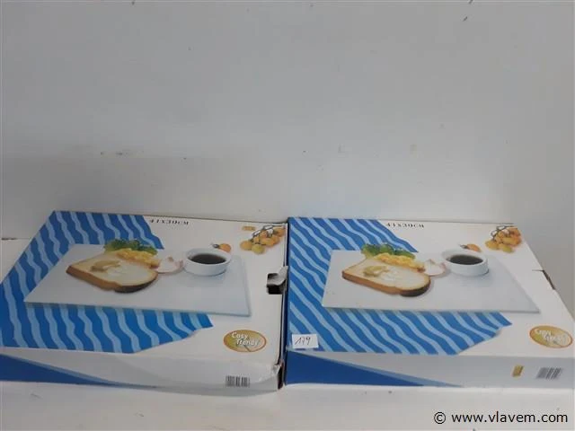 2 x ontbijtbord met kopje - afbeelding 1 van  2