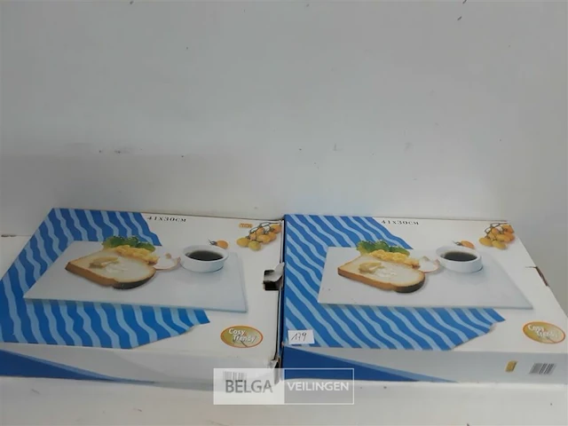 2 x ontbijtbord met kopje - afbeelding 2 van  3