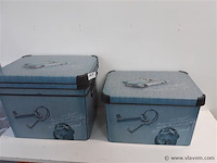 2 x opbergdoos curver auto print 37x28x23 cm - afbeelding 1 van  2