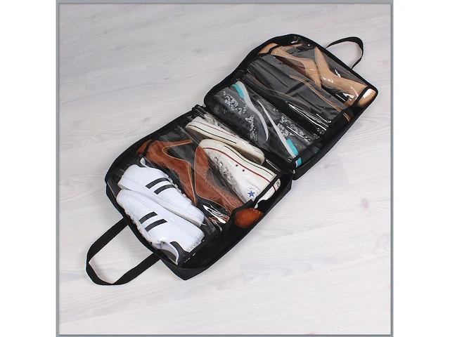 2 x opbergtas schoenen - 6 paar - 40 x 38 x 18 cm. - afbeelding 3 van  3