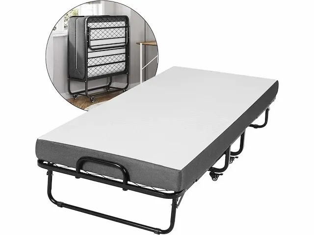 2 x opklapbedden 90 x 200 cm voor volwassenen - met schuim - afbeelding 4 van  8