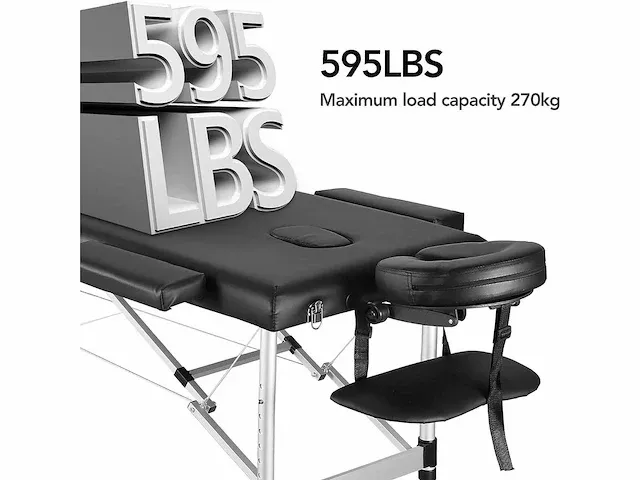 2 x opvouwbare mobiele massagetafels, 3 zones - afbeelding 4 van  7