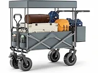 2 x opvouwbare transportwagen met dak, 100l - afbeelding 1 van  4