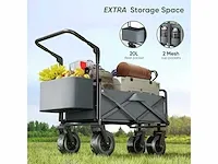 2 x opvouwbare transportwagen met dak, 100l - afbeelding 2 van  4