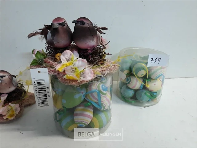 2 x paaseitjes + 3 x vogelkoppel met eitjes - afbeelding 3 van  3