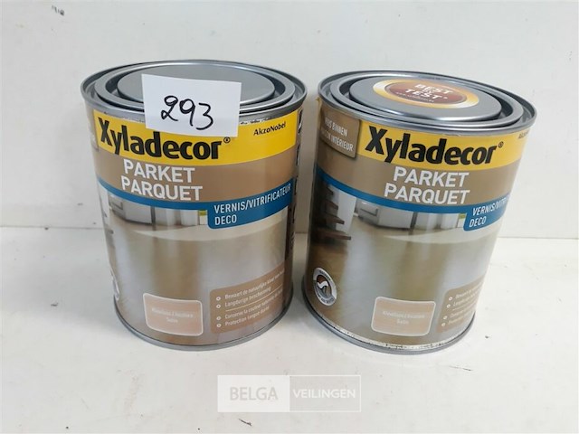 2 x parketvernis kleurloos satin 750 ml - afbeelding 2 van  3