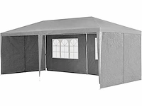 2 x partytent 3 x 6 m, grijs - tuinpaviljoen - afbeelding 5 van  6