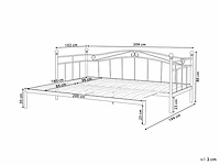 2 x pastelroze eenpersoonsbed tot tweepersoonsbed 90/180 x 200 cm - afbeelding 5 van  5