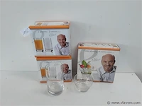 2 x piet huysentruyt glazen 2 st 25cl + 1x4 st 11cl - afbeelding 1 van  2