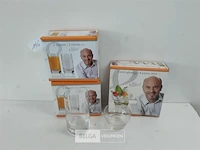 2 x piet huysentruyt glazen 2 st 25cl + 1x4 st 11cl - afbeelding 2 van  3