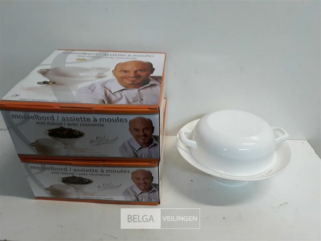 2 x piet huysentruyt mosselbord 28 cm - afbeelding 1 van  3