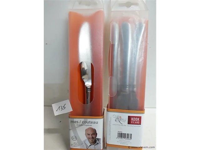 2 x piet huysentruyt tafelmessen 6 stuks - afbeelding 2 van  2